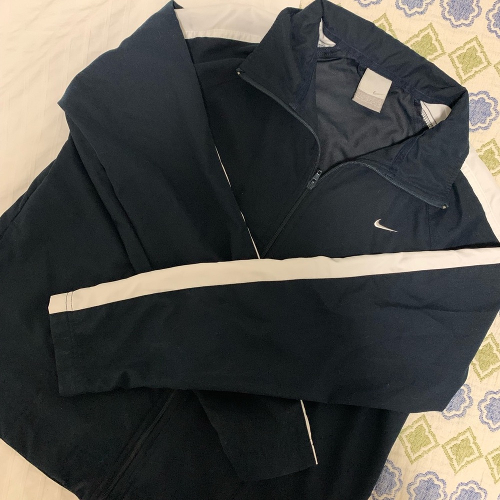 Vintage nike navy track jacket
